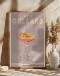 Olive et Oriel - New Orleans Cocktail by The Whiskey Ginger Art Print