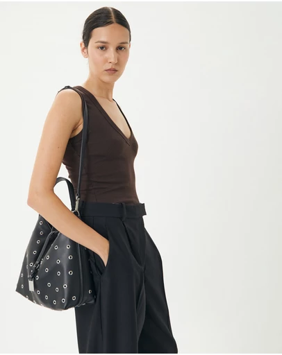 Brie Leon - Josie Eyelet Bucket Bag