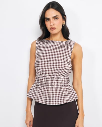 Brown Gingham