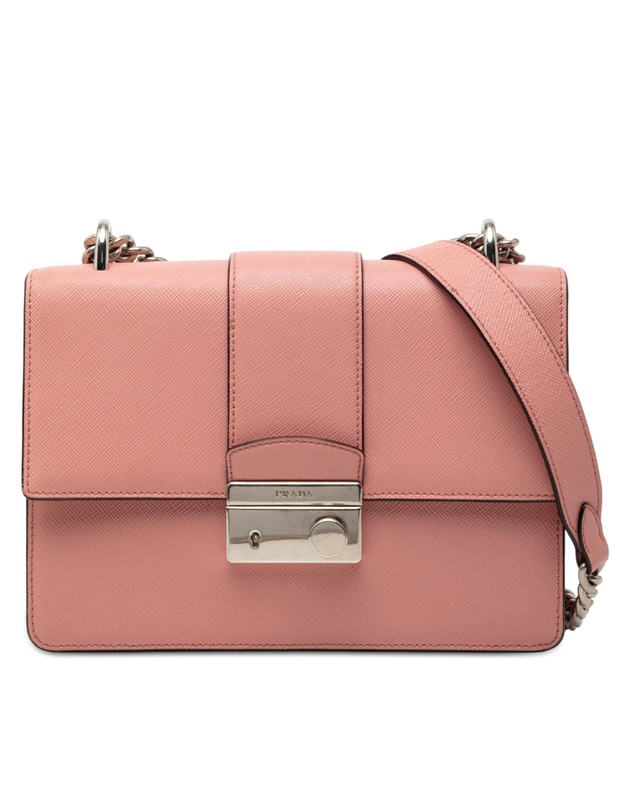 Pre-Loved by Azura Reborn - Pre-Loved Small Saffiano Sound Lock Chain Crossbody