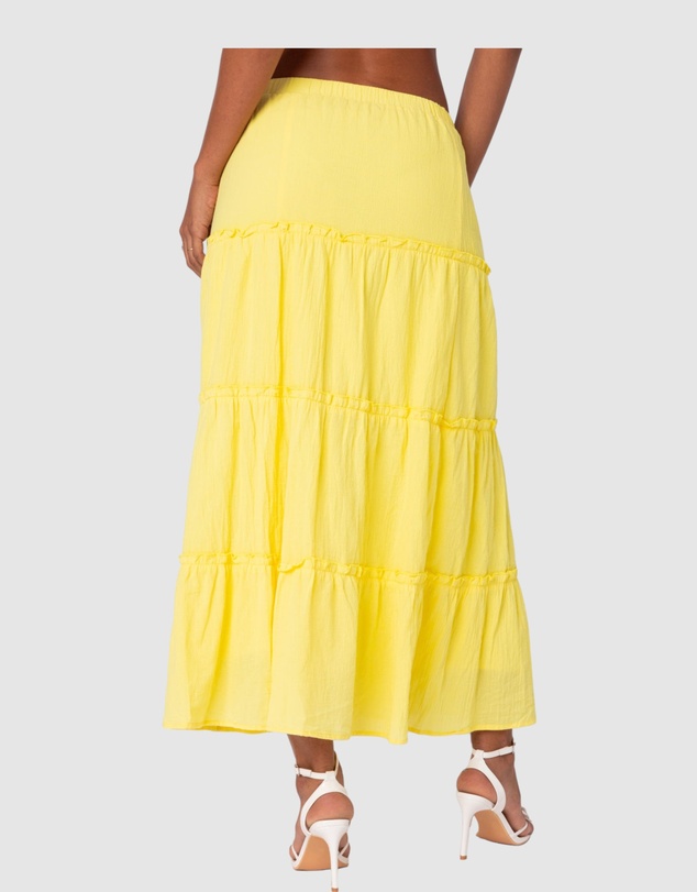 EDIKTED - Charlotte Tiered Maxi Skirt