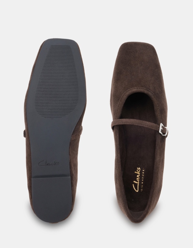 Clarks - Tilda Dark Brown Suede