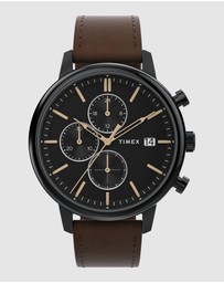 TIMEX - Timex Chicago 45mm Black-Tone Multifunction Watch