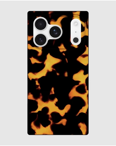Flaunt - Flaunt Square Tortoise Print MagSafe Case for iPhone 17 Pro