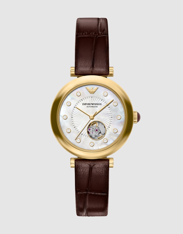 Emporio Armani - Burgundy Analogue Watch