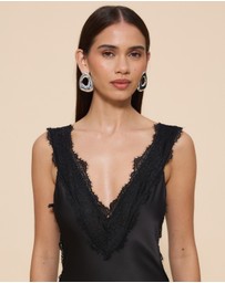 CHANCERY - Lou V-Neck Panel Maxi Dress