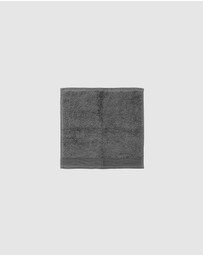 Bambury - Elvire Face Washer 33x33cm Pewter