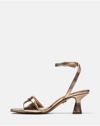 Wittner - Martina Metallic Leather Flared Heels