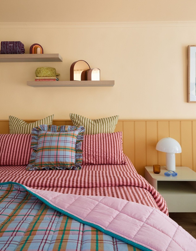 Mosey Me - Confetti Plaid Quilted Throw