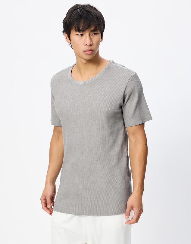Surrounded By Ghosts - The Onyx Slim Waffle Knit T-Shirt