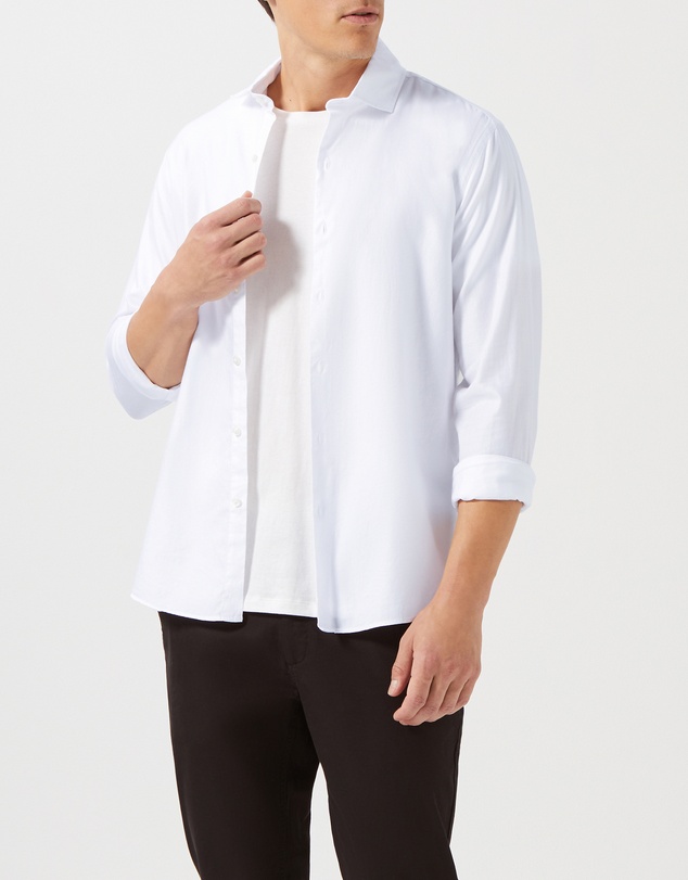 Van Heusen - Cotton Tencel Blend Casual Shirt