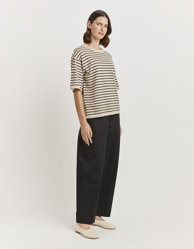 Toorallie - Relaxed Stripe Knit Tee
