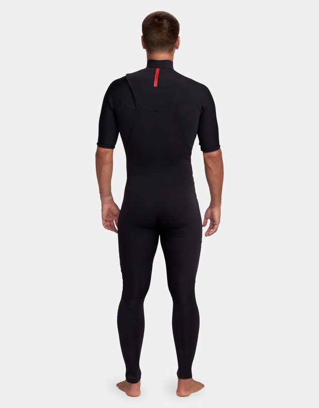 Quiksilver - Mens 2/2mm Highline Short Sleeve Chest Zip Wetsuit
