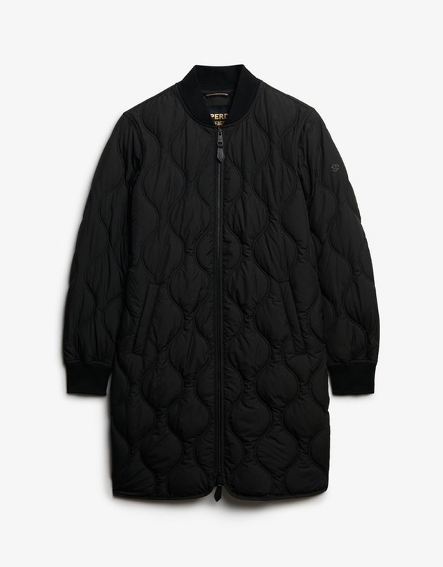 Superdry - Long Quilted Liner Jacket