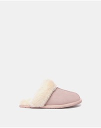 EVERAU - EverAU Ugg Rosa Slipper Suede Cow Suede Upper House Shoes
