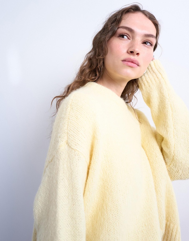 TOPSHOP - Knitted Wool Blend Fluffy Ultimate Jumper
