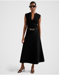 Forever New Petite - Celia Petite Extended Shoulder Midi Dress