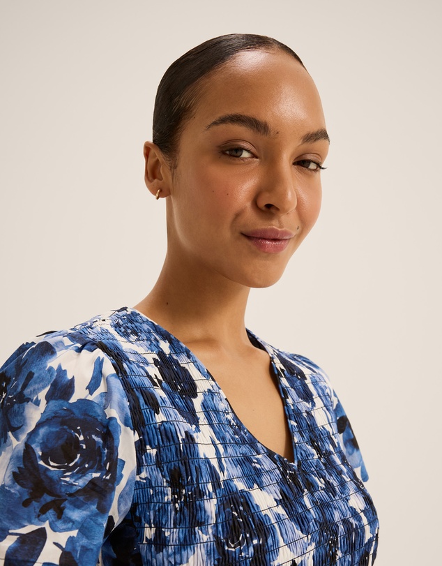 Review - Elizabeth Shirred Peplum Top
