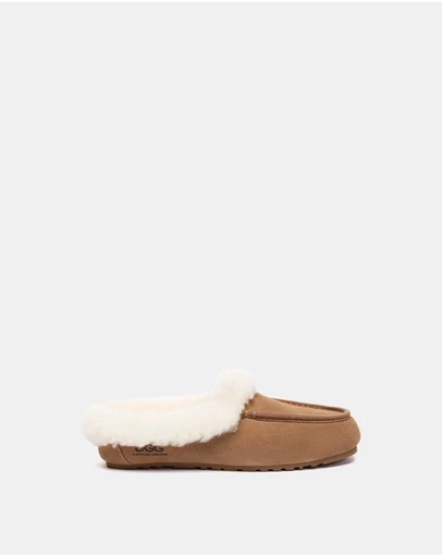 EVERAU - Australian Shepherd Ugg Noelle Cow Suede Upper Loafer Oxfords Flats