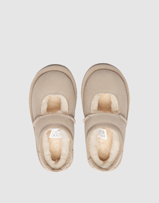 EVERAU - Australian Shepherd Ugg Carmella Kids Cow Suede Upper House Shoes