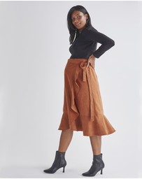 Angel Maternity - Celia Maternity Long Sleeve Cotton Crop Tee - Black