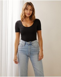 Atmos&Here - Scoop Short Sleeve Bodysuit