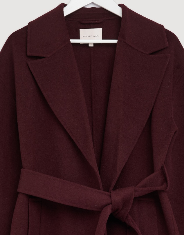 Revibe - Repaired Assembly Label Ivy Wool Coat - AU 8