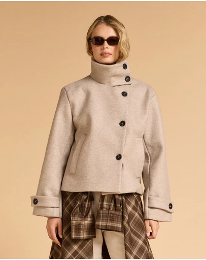 MVN - Short Funnel Neck Jacket