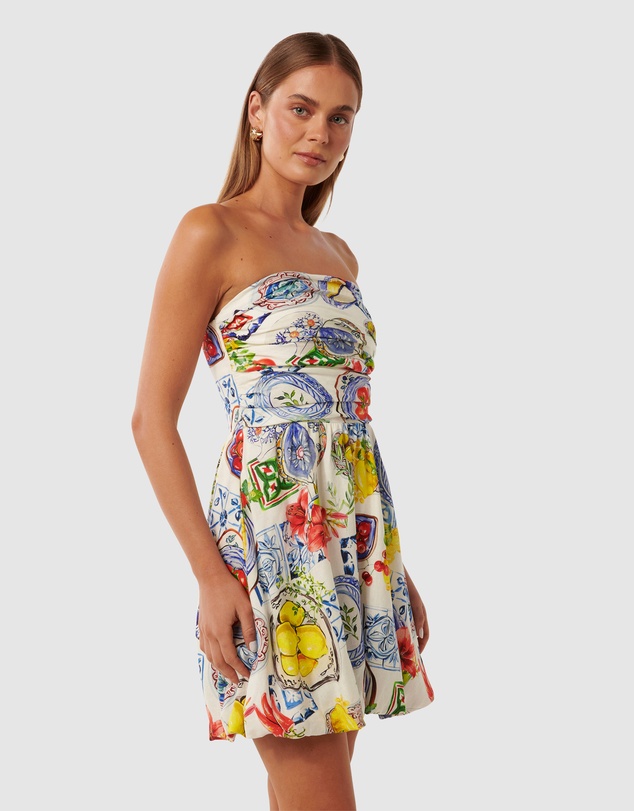 Forever New - Phoebe Strapless Bubble Hem Mini Dress