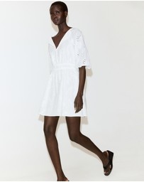M.N.G - Embroidered Short Dress