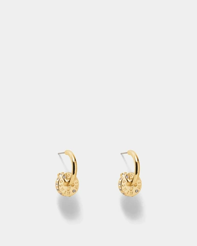 MIMCO - Signatura Charm Hoop Earrings