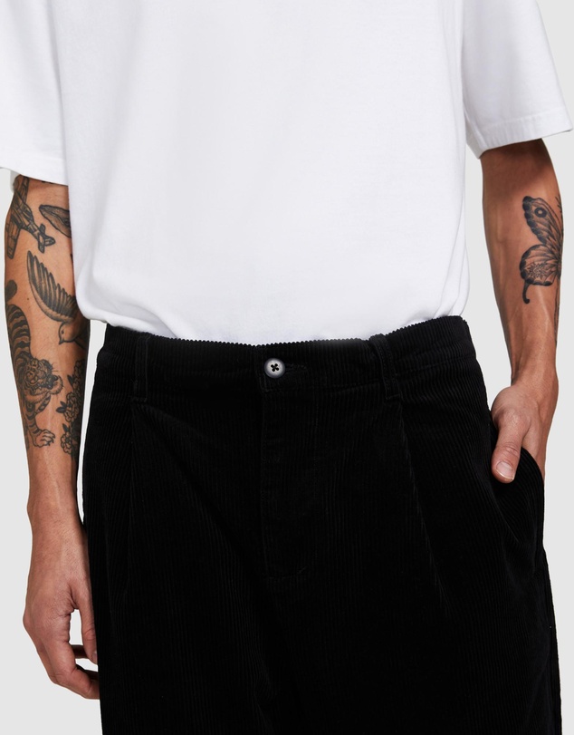 Black Noise White Rain - Cross Cord Pants