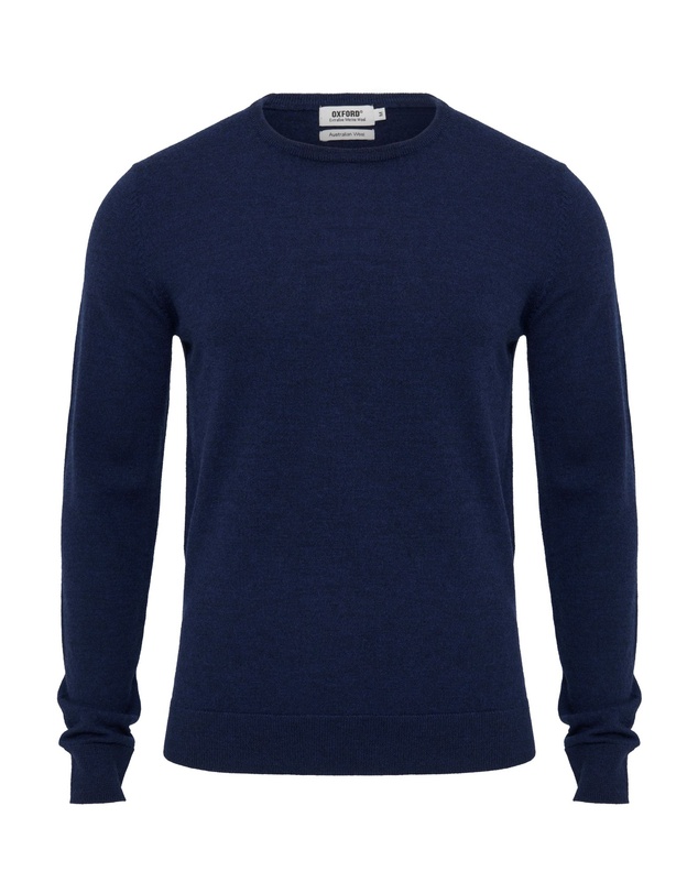 Oxford - Crew Neck Pure Merino Wool Pullover