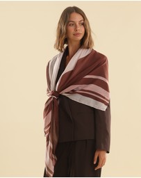 Morgan & Taylor - Eleanor Light-Weight Scarf in Brown