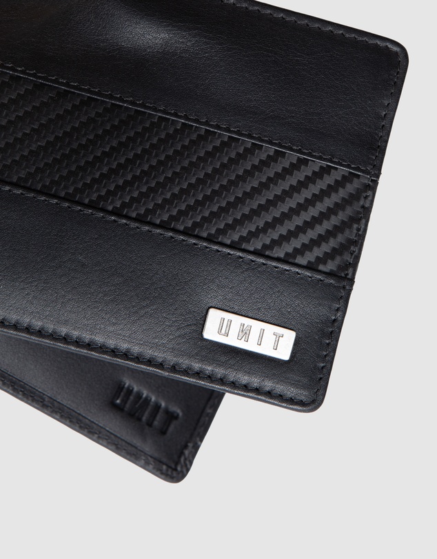 UNIT - UNIT Carbonex Men's Leather BI-Fold Wallet