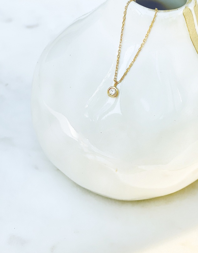 Luna Rae - Solid Gold - Diamond Sky Necklace