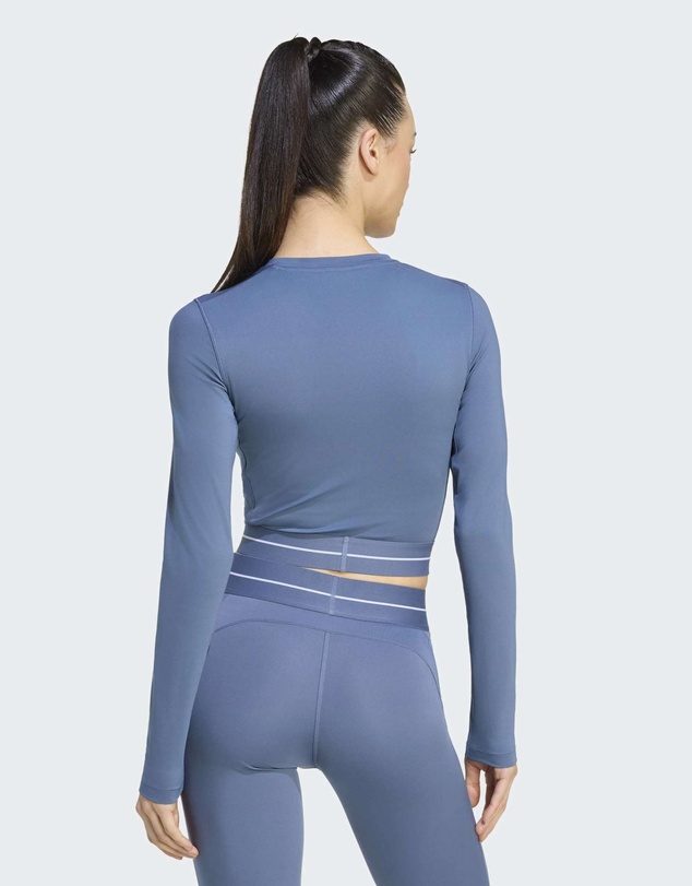 adidas Performance - Hyperglam Cropped Long Sleeve T-Shirt Womens