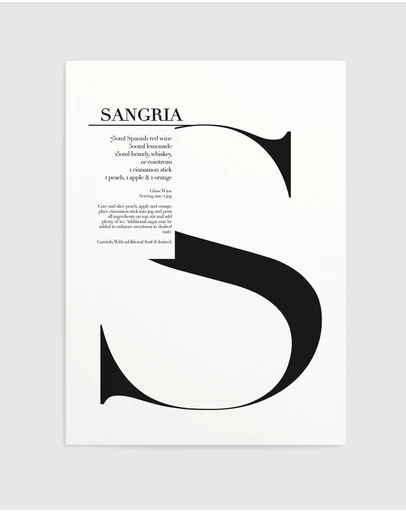Olive et Oriel - Sangria Art Print