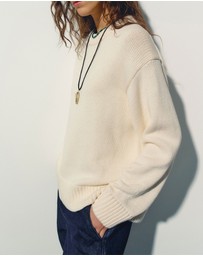 Reformation - Cove Cotton Oversized Crew Jumper