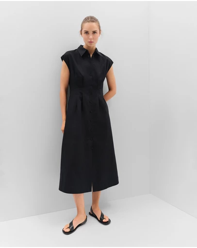UNISON - Collared Midi Dress