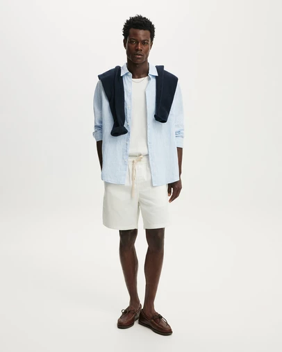 Cotton On - Relaxed Linen Long Sleeve Shirt
