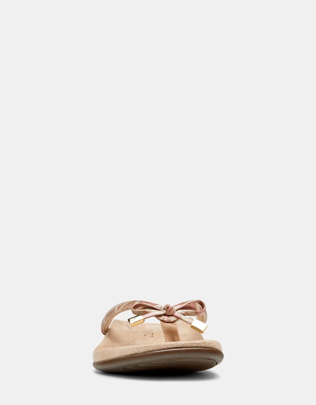 Vionic - Bella Toe Post Sandal - Chevron Dusty Pink