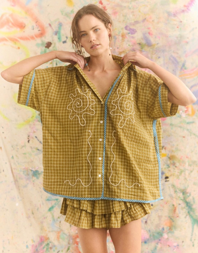 KINGA CSILLA - Hulia Check Token Shirt