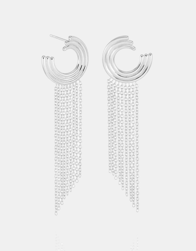 Rachel Jackson - Evolve Chandelier Drop Earrings Silver