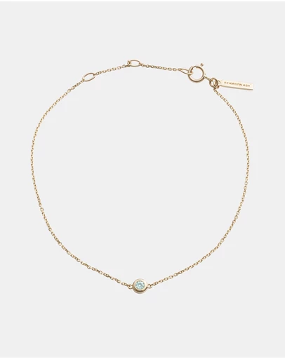 Kirstin Ash - Petite Birthstone Bracelet March Aquamarine