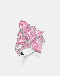 THOMAS SABO - Cocktail Ring with Pink Zirconia Stones
