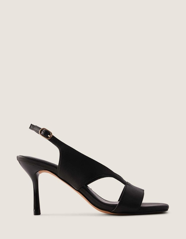 Shelly Shen - Bronte High Sandals Black Leather