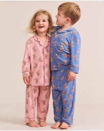 Huxbaby - Dusty Pink Bunny PJ Set - Babies-Kids