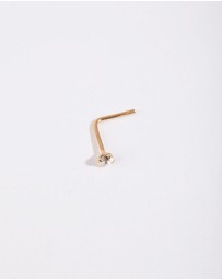 Lovisa - Gold Plated Sterling Silver Fine Diamante Nose Stud