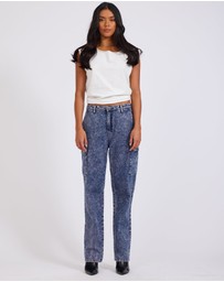 ONE TEASPOON - Purple Rain Cargo Motion Denim Jeans